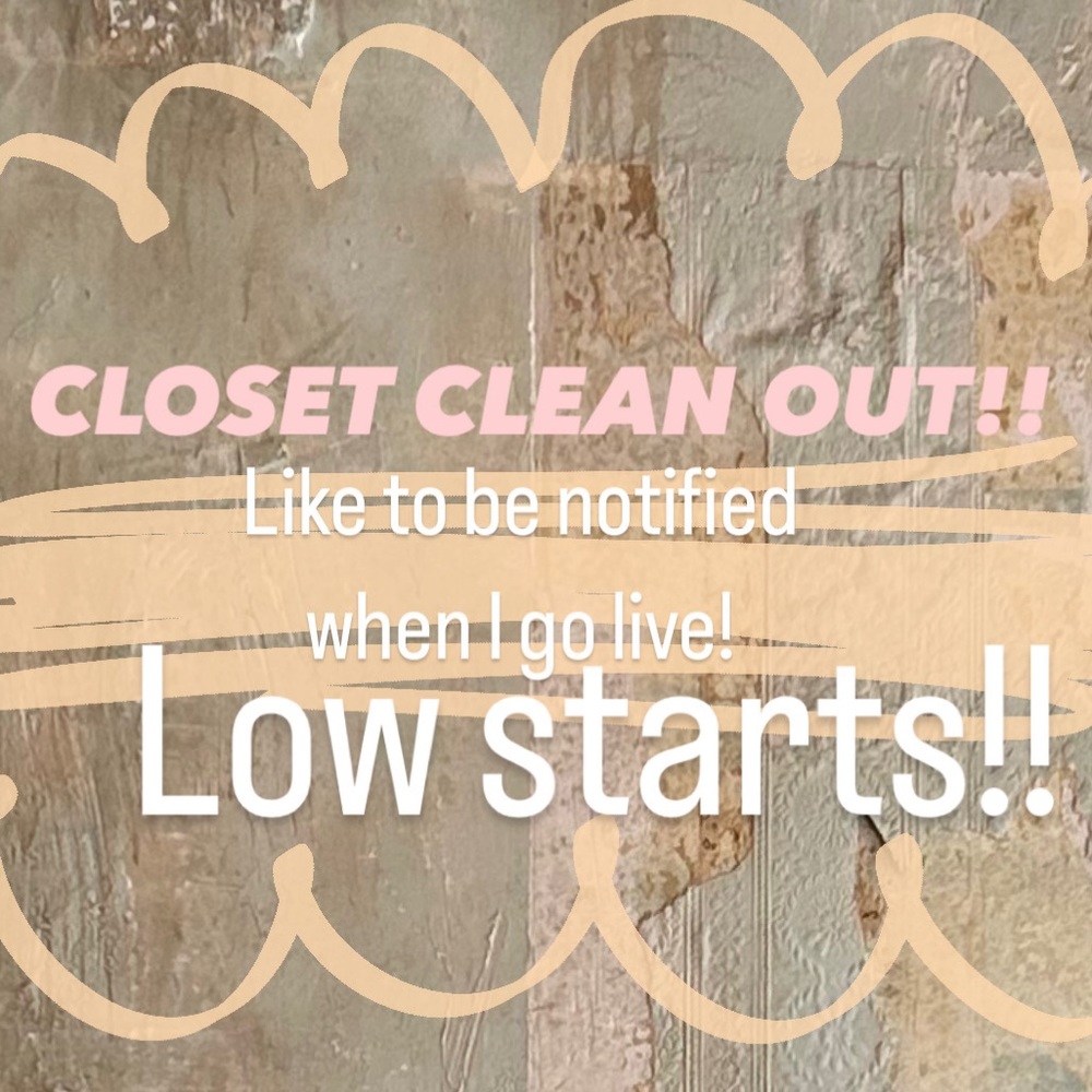 Closet Clear Out sale!!!